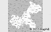 Gray Simple Map of Chongqing