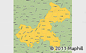 Savanna Style Simple Map of Chongqing