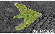 Satellite 3D Map of Tongliang, darken, desaturated