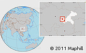 Gray Location Map of Tongliang, highlighted parent region