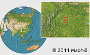 Satellite Location Map of Tongliang