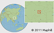 Savanna Style Location Map of Tongliang