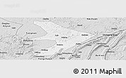 Silver Style Panoramic Map of Tongliang