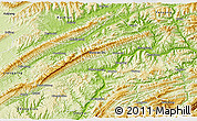 Physical 3D Map of Wan Xian