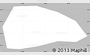 Gray Simple Map of Wanxian Shi