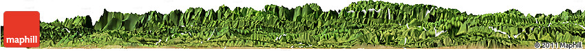 Satellite Horizon Map of Yunyang Satellite Horizon Map of Yunyang
