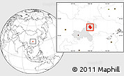 Blank Location Map of Yunyang, highlighted parent region