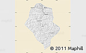 Classic Style Map of Yunyang, single color outside