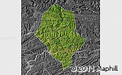 Satellite Map of Yunyang, desaturated