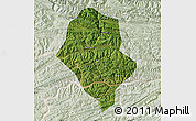 Satellite Map of Yunyang, lighten