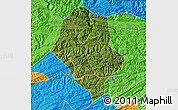 Satellite Map of Yunyang, political outside