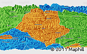 Political Panoramic Map of Yunyang