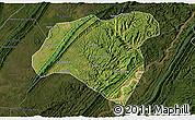 Satellite 3D Map of Zhong Xian, darken
