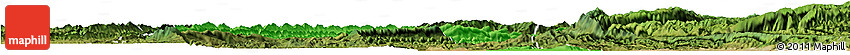 Political Horizon Map of Zhong Xian, satellite outside