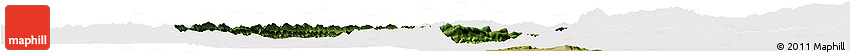 Satellite Horizon Map of Zhong Xian, cropped outside