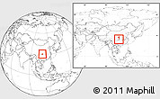 Blank Location Map of Zhong Xian, highlighted parent region, within the entire country