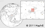 Blank Location Map of Zhong Xian, highlighted parent region