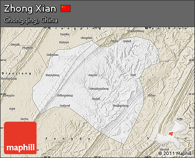 Classic Style Map of Zhong Xian