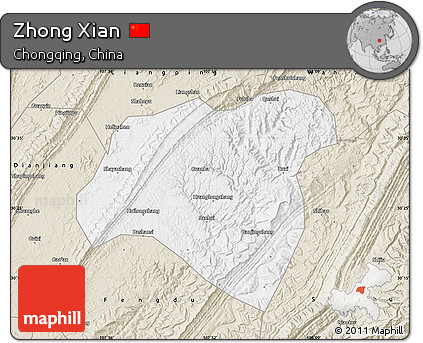 Classic Style Map of Zhong Xian