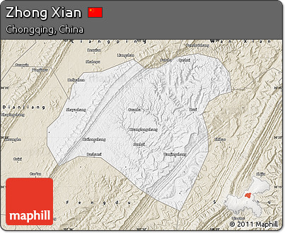 Classic Style Map of Zhong Xian