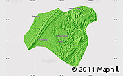 Political Map of Zhong Xian, cropped outside
