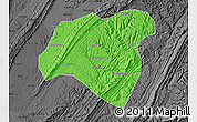 Political Map of Zhong Xian, darken, desaturated