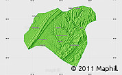 Political Map of Zhong Xian, single color outside