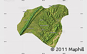 Satellite Map of Zhong Xian, cropped outside