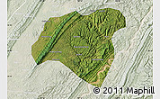 Satellite Map of Zhong Xian, lighten