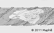 Gray Panoramic Map of Zhong Xian