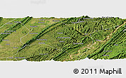 Satellite Panoramic Map of Zhong Xian