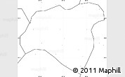 Blank Simple Map of Zhong Xian, no labels