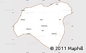 Classic Style Simple Map of Zhong Xian, cropped outside