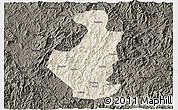 Shaded Relief 3D Map of Datian, darken
