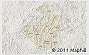 Shaded Relief 3D Map of Datian, lighten
