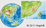 Physical Location Map of Datian