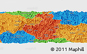 Political Panoramic Map of Datian