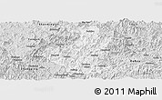 Silver Style Panoramic Map of Datian