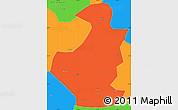 Political Simple Map of Datian