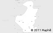 Silver Style Simple Map of Datian