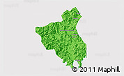 Political 3D Map of Fuan, cropped outside