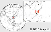 Blank Location Map of Fuan