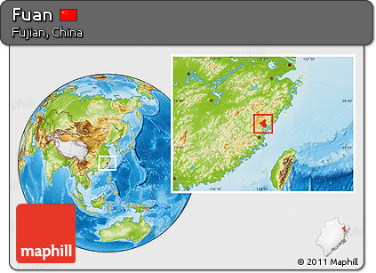 Physical Location Map of Fuan