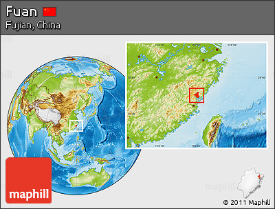 Physical Location Map of Fuan