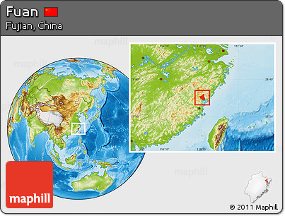 Physical Location Map of Fuan