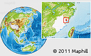 Physical Location Map of Fuan, highlighted parent region