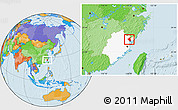 Political Location Map of Fuan, highlighted parent region