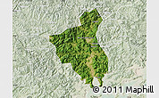 Satellite Map of Fuan, lighten