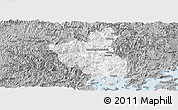 Gray Panoramic Map of Fuan
