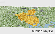 Savanna Style Panoramic Map of Fuan